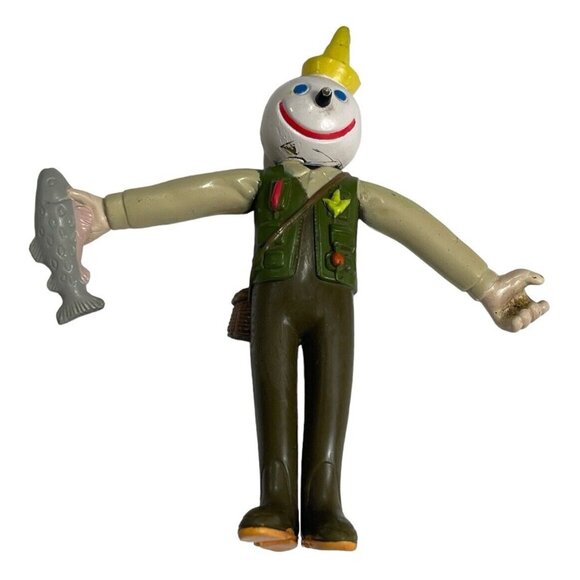 Vtg 5 Jack In The Box Rubber Bendable Figurine Advertising Scuba Fishman & More - Picture 2 of 11